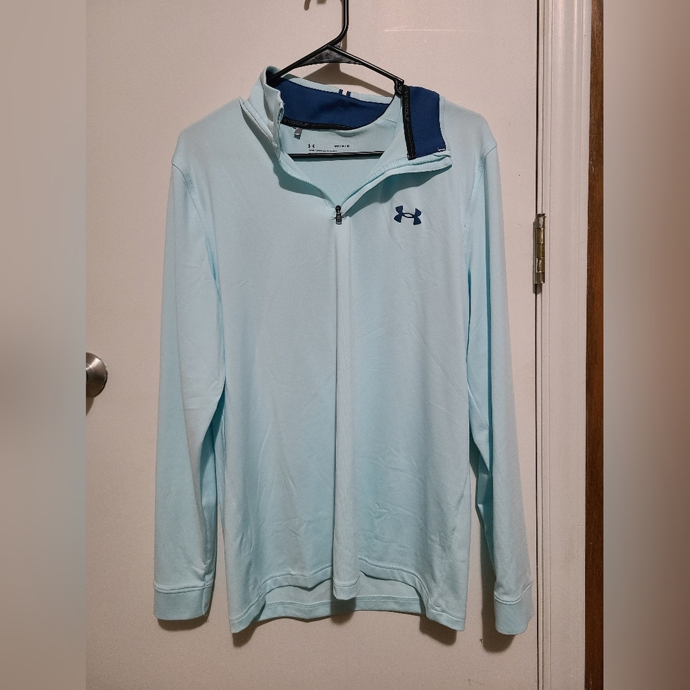 Under Armour golf quarter zip light blue size Medium